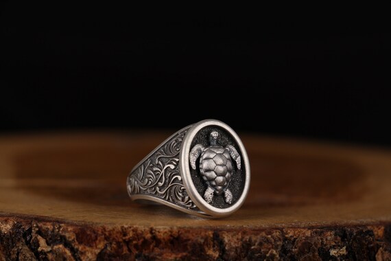 Turtle ring for men deals