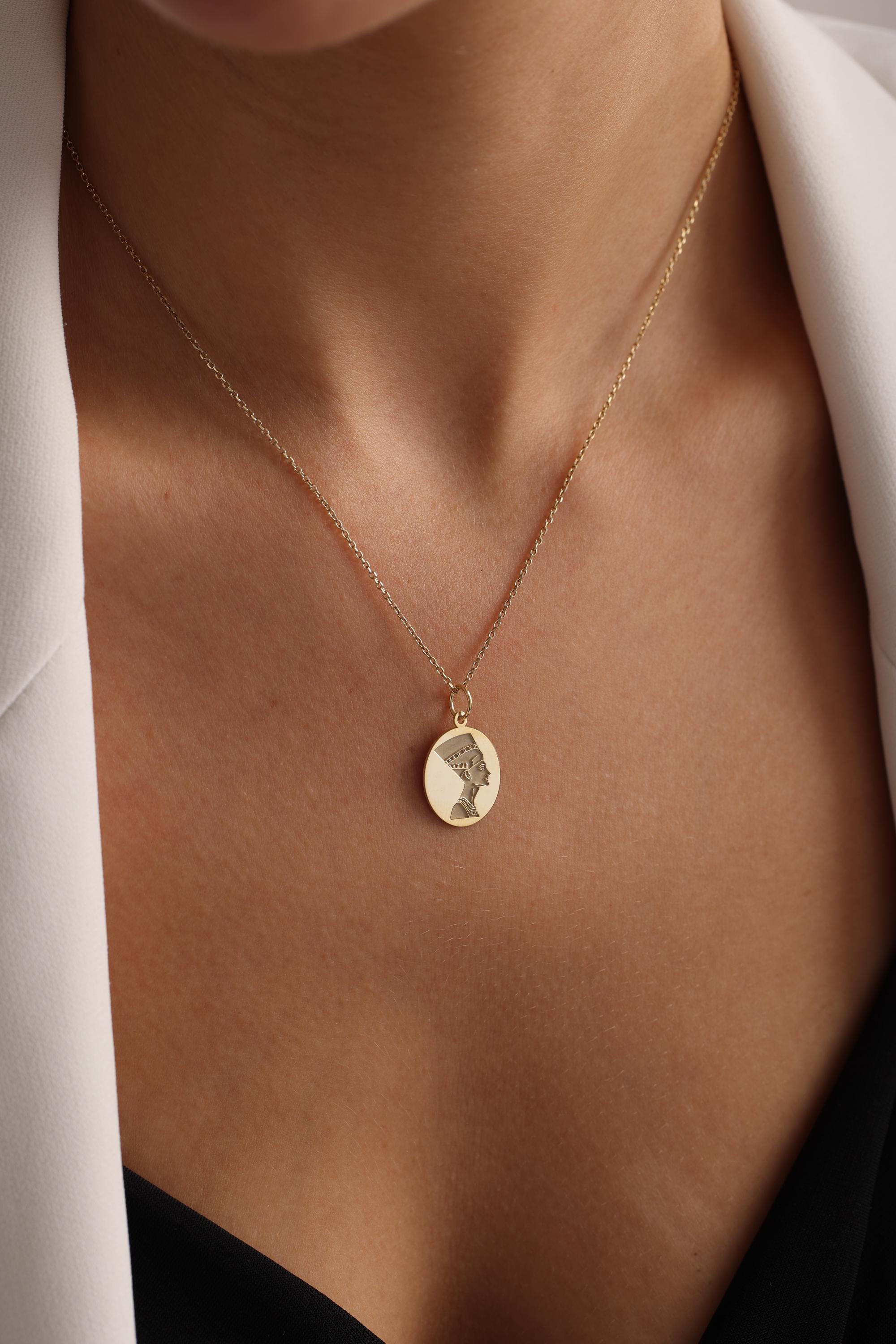 ネフェルティティ ペンダント 10K Yellow Gold Nefertiti Necklace | Appx. 20.7 Grams