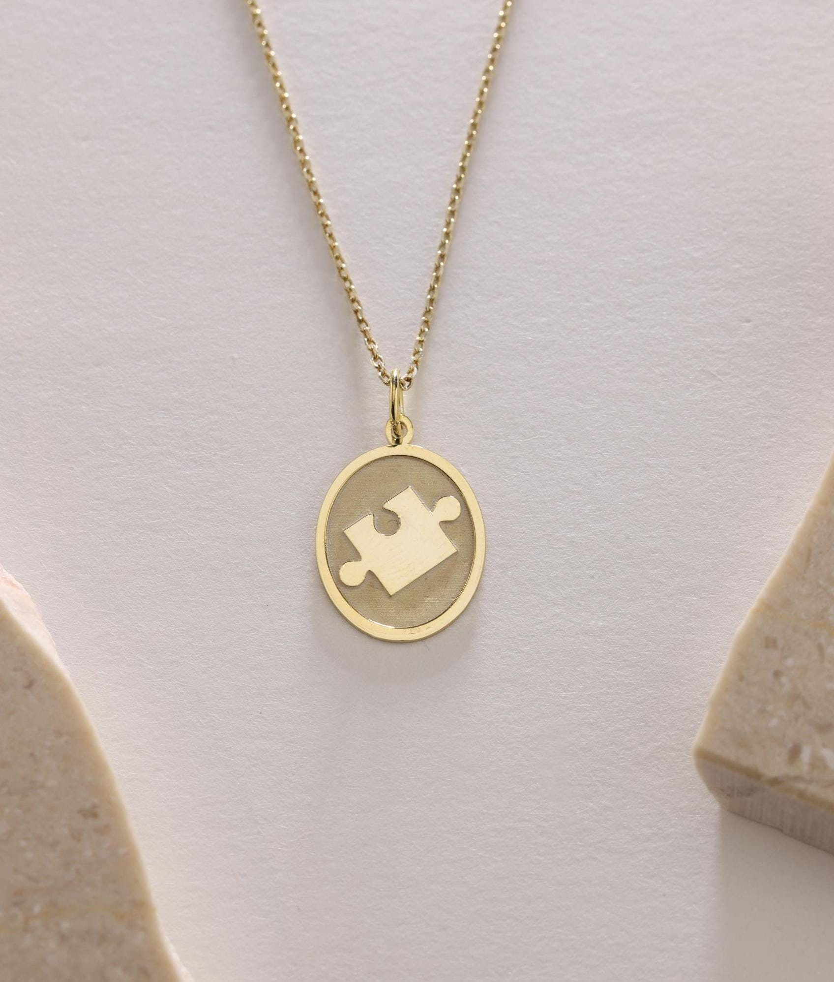 Puzzle Piece Silver Pendant ,Silver Puzzle Piece Necklace,Puzzle Piece Charm Silver ,Flower Silver Jewelry,Silver Pendant Gift,Birthday gift