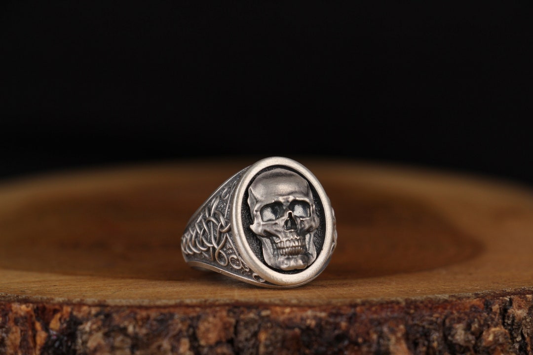 Silver Skull Ring ,handmade Silver Skull Ring , Skull Ring — free download