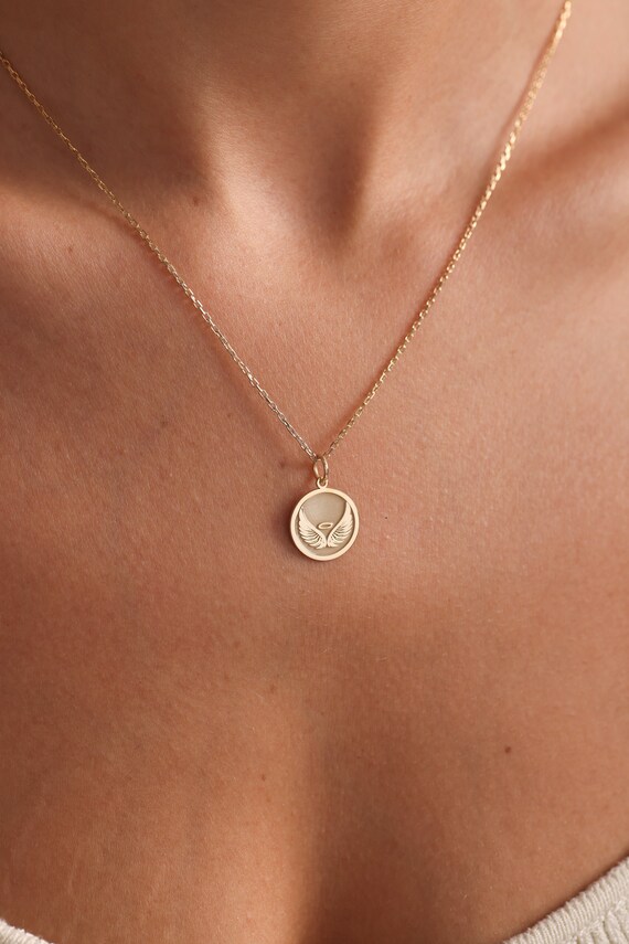 Moeder ketting in zilver met engel