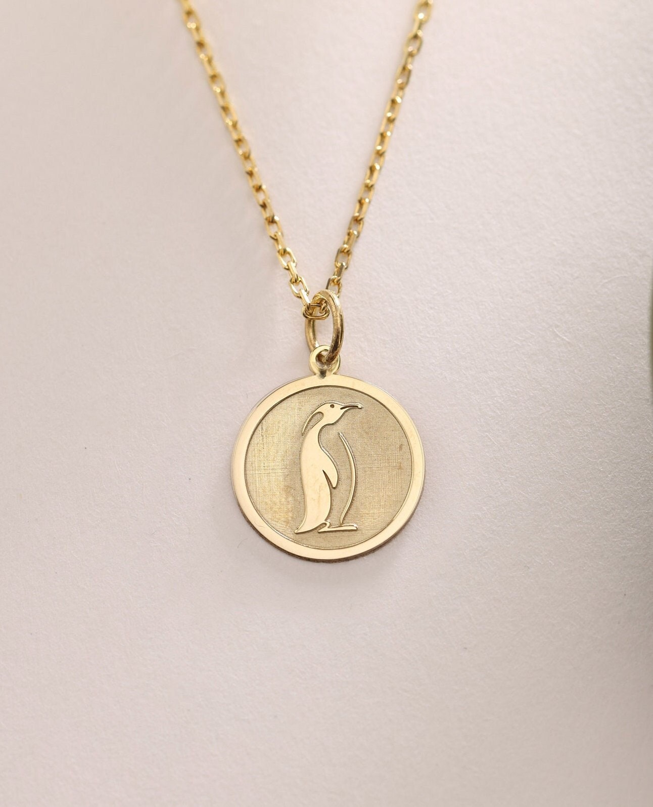 Penguin Pendant , Silver Penguin Necklace , Penguin Charm , Penguin Animal Pendant , Bird Pendant , Silver Pendant Gift , Birthday Gift