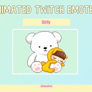 Animated Girl Emote for Twitch or Discord | Twitch Emotes | Animated Emotes