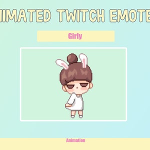 Animated Dancing Girl Emote for Twitch or Discord | Twitch Emotes | Animated Emotes
