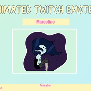 Marceline la Reina Vampiro animada Adventure Time - Emote para Twitch o Discord / Twitch Emotes / Animated Emotes