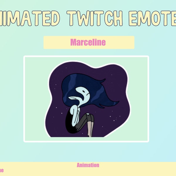 Animated Marceline the Vampire Queen Adventure Time - Emote for Twitch or Discord | Twitch Emotes | Animated Emotes