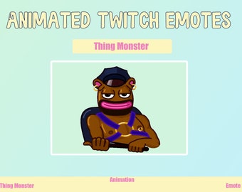 ANIMATED Monster Emotes for Twitch and Discord ! Cute Chibi Animated Emotes for streaming