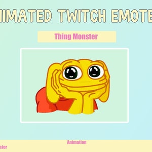 ANIMATED Monster Emotes for Twitch and Discord ! Cute Chibi Animated Emotes for streaming