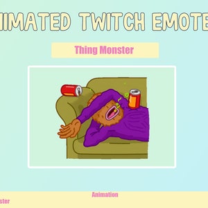 ANIMATED Monster Emotes for Twitch and Discord ! Cute Chibi Animated Emotes for streaming