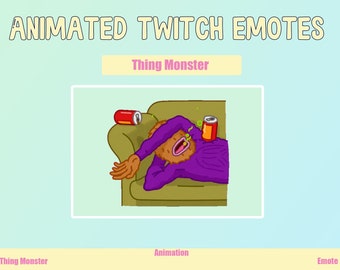 Animated Monster Emote for Twitch and Discord (GIF)