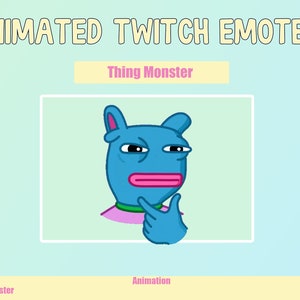 ANIMATED Monster Emotes for Twitch and Discord ! Cute Chibi Animated Emotes for streaming
