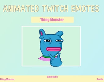 Animated Monster Emotes for Twitch and Discord (Digital Download)