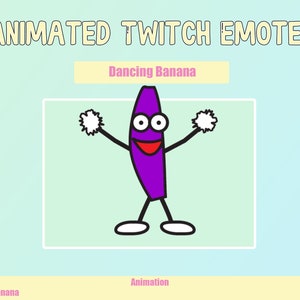 Animated Dancing Banana Emote for Twitch or Discord | Twitch Emotes | Animated Emotes