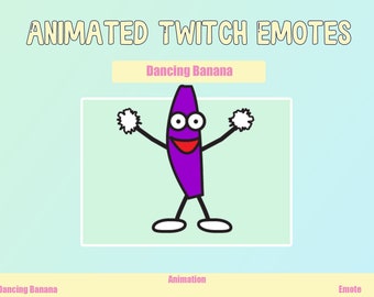 Animated Dancing Banana Emote for Twitch or Discord | Twitch Emotes | Animated Emotes