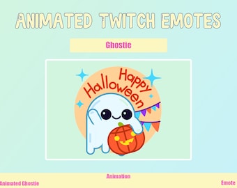 Animated Ghost Halloween Emote for Twitch/Discord (Digital Download)