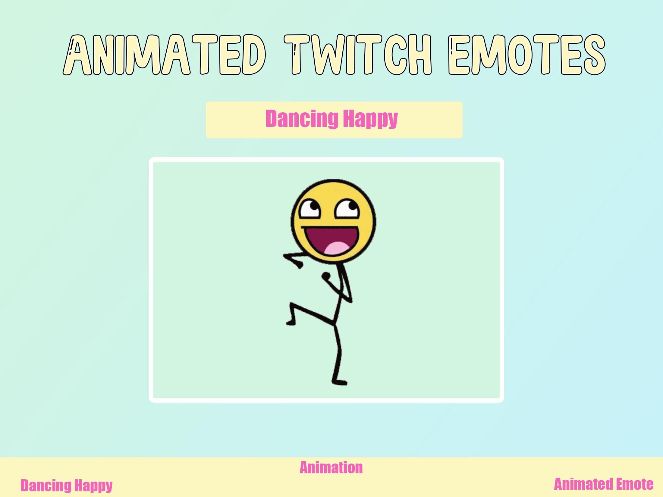 Animated Dancing Happy Emote for Twitch or Discord | Twitch Emotes | Animated Emotes