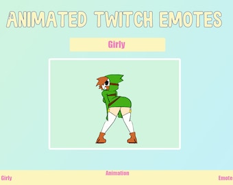 Animated Dancing Girl Emote for Twitch or Discord | Twitch Emotes | Animated Emotes
