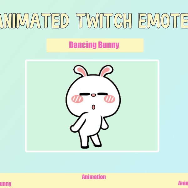 ANIMIERTE freche Hasen Emotes für Twitch und Discord ! Süße Chibi Hasen Animierte Emotes zum Streamen