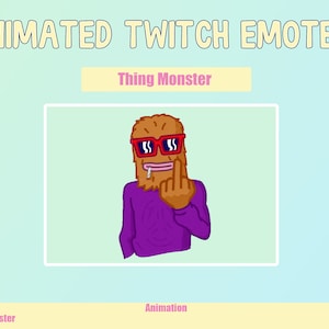 ANIMATED Monster Emotes for Twitch and Discord ! Cute Chibi Animated Emotes for streaming