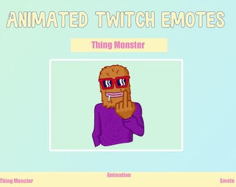 Animated Monster Emote for Twitch and Discord (GIF, Instant Download)