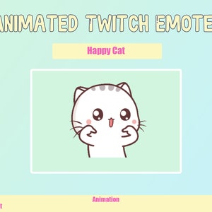 Animated Strong Cat Emote for Twitch or Discord Twitch Emotes Animated ...