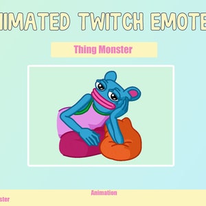 ANIMATED Monster Emotes for Twitch and Discord ! Cute Chibi Animated Emotes for streaming