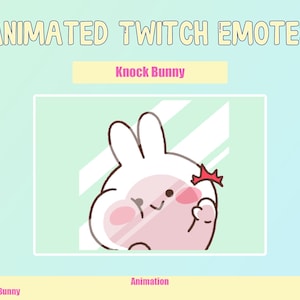 ANIMATED Bunny Emotes for Twitch and Discord ! Cute Chibi Bunnies Animated Emotes for streaming