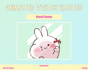ANIMATED Bunny Emotes for Twitch and Discord ! Cute Chibi Bunnies Animated Emotes for streaming