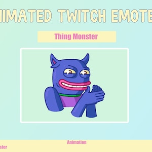 ANIMATED Monster Emotes for Twitch and Discord ! Cute Chibi Animated Emotes for streaming
