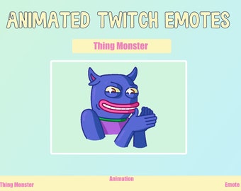 Animated Monster Emote for Twitch and Discord (GIF)
