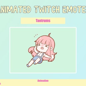 Animated Red Hair Tantrums Emote for Twitch or Discord | Twitch Emotes | Animated Emotes
