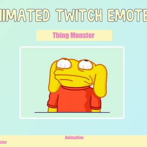 ANIMATED Monster Emotes for Twitch and Discord ! Cute Chibi Animated Emotes for streaming