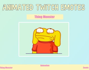 Animated Monster Emote for Twitch and Discord (GIF)