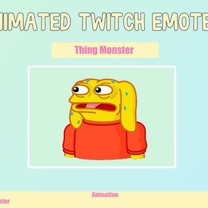 ANIMATED Monster Emotes for Twitch and Discord ! Cute Chibi Animated Emotes for streaming