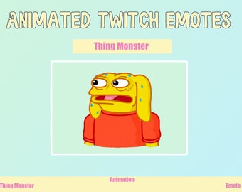 Animated Monster Emote for Twitch and Discord (GIF)