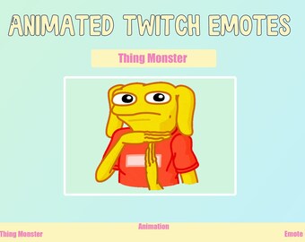 ANIMATED Monster Emotes for Twitch and Discord ! Cute Chibi Animated Emotes for streaming