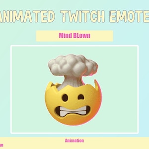 ANIMATED Mind Blown Emotes for Twitch and Discord ! Animated Emotes for streaming