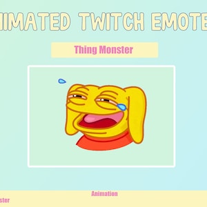 ANIMATED Monster Emotes for Twitch and Discord ! Cute Chibi Animated Emotes for streaming