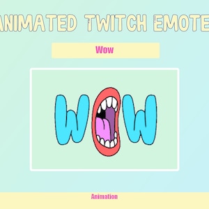 Animated wow Emote for Twitch or Discord | Twitch Emotes | Animated Emotes