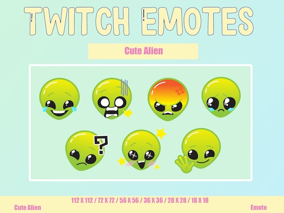 Twitch Emote Cute Alien Funny Meme Emote Cartoon Meme - Etsy Twitch Emote Cute Alien Funny Meme Emote Cartoon Meme - Etsy