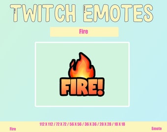 Twitch Emote - Fire Meme | Funny Meme Emote | Cartoon Meme Emote | Streamer Custom Emote | Fire Meme
