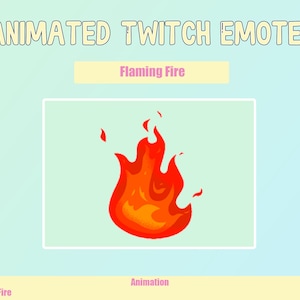 Animated Flamed Fire Emote for Twitch or Discord | Twitch Emotes | Animated Emotes