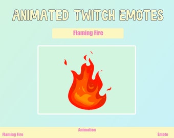 Flaming Fire Animated Emote for Twitch/Discord (GIF)