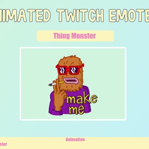 ANIMATED Monster Emotes for Twitch and Discord ! Cute Chibi Animated Emotes for streaming