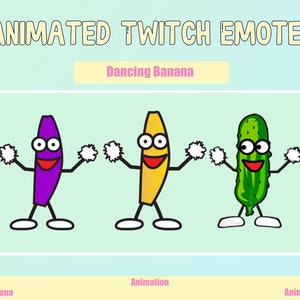 Animated Dancing Banana / Pickle Emote for Twitch or Discord | Twitch Emotes | Animated Emotes
