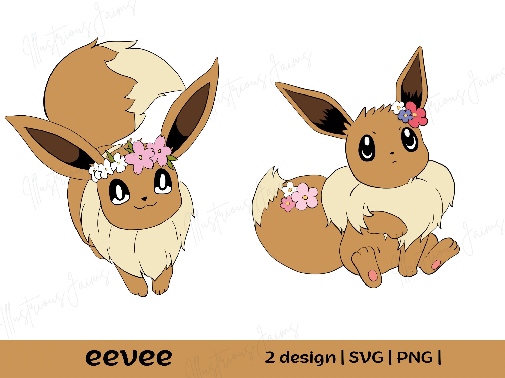 Eevee SVG Layer Pokemon Smash Brother Eevee Pikachu Ashecatch Them