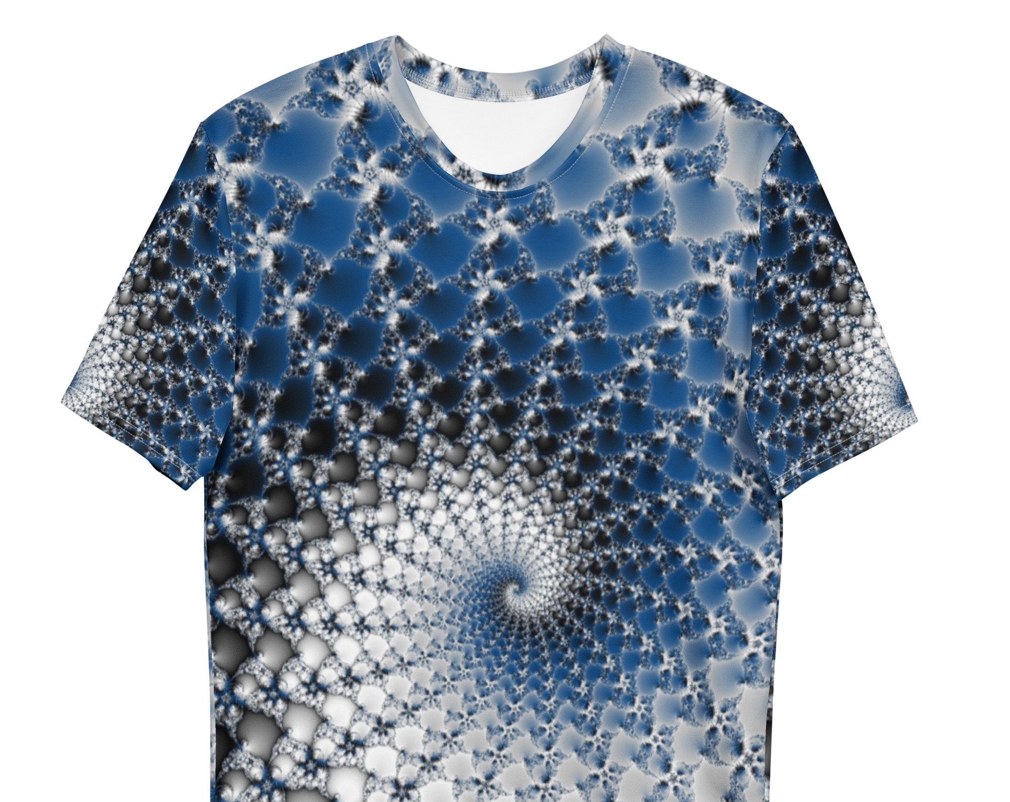 Discover 3D Shirt - Blue Fibonacci Spiral