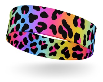 Headband - Rainbow Leopard
