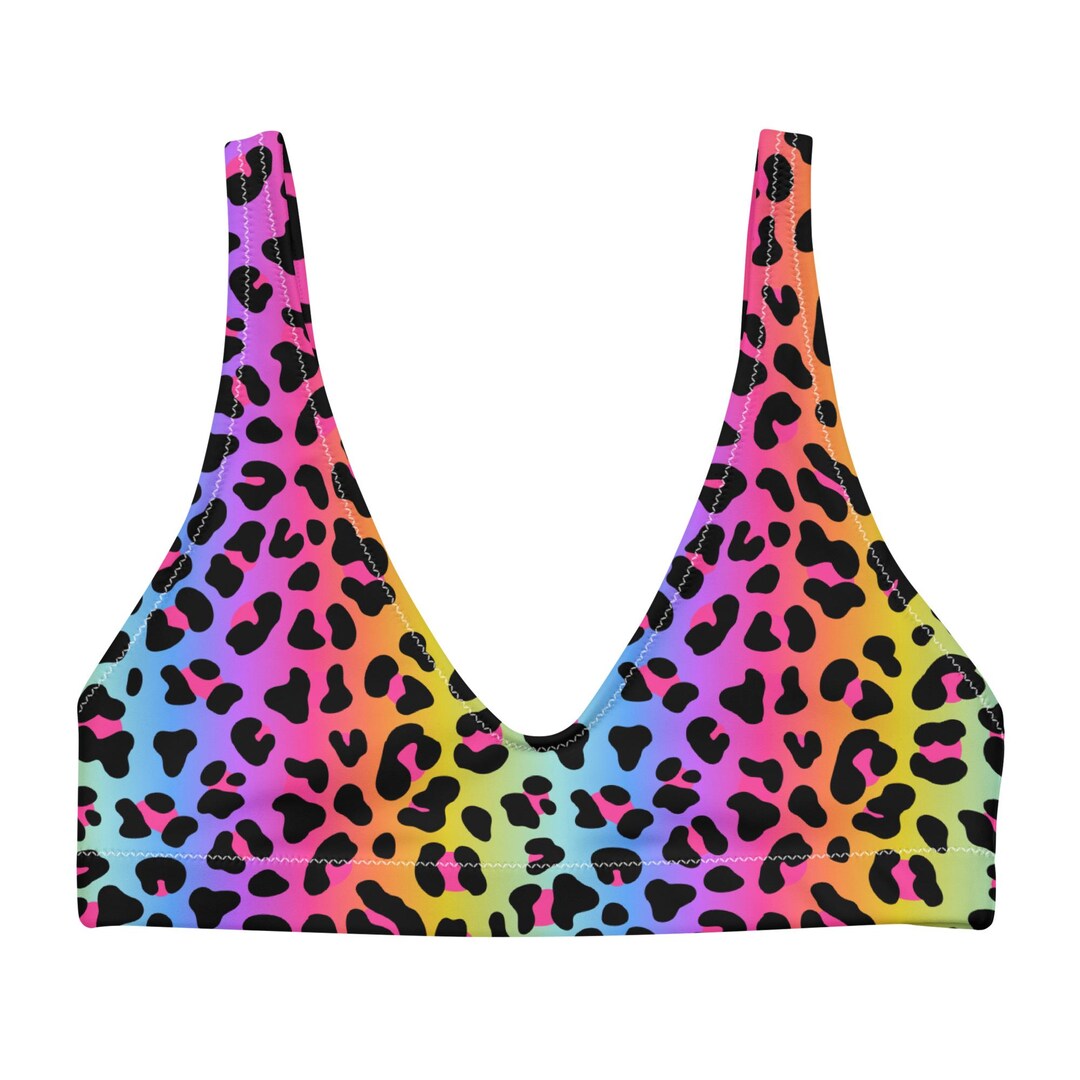 Leopard Rave Top Rave Top - Rainbow Leopard - Etsy