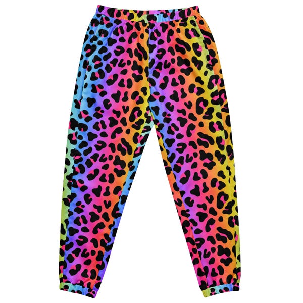Pantalones deportivos - Leopardo arcoíris